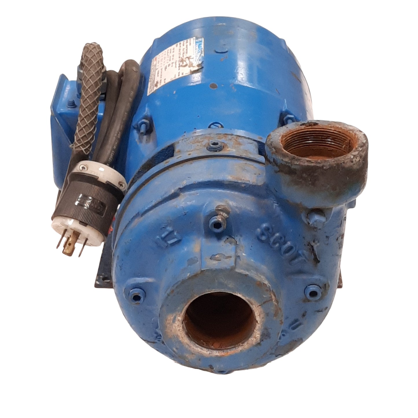 Used Marathon Electric 7VB182TTDR7325DT Electric Pump, 3PH 208-230/460VAC, NEMA 182T