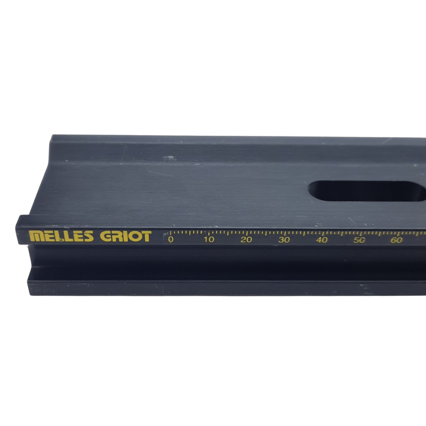 Used Melles Griot Linear Optical Rail, Millimeter Graduations, 50mm x 580mm Length