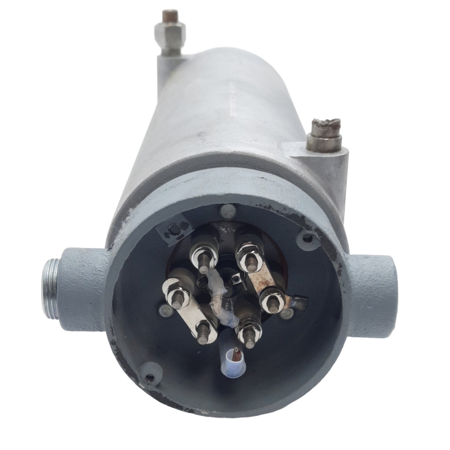 Used CAS BX13J4G300FWJ01 Circulation Heater, 6000W 240VAC 3Ø Delta, J-TC *Cut Pipe*