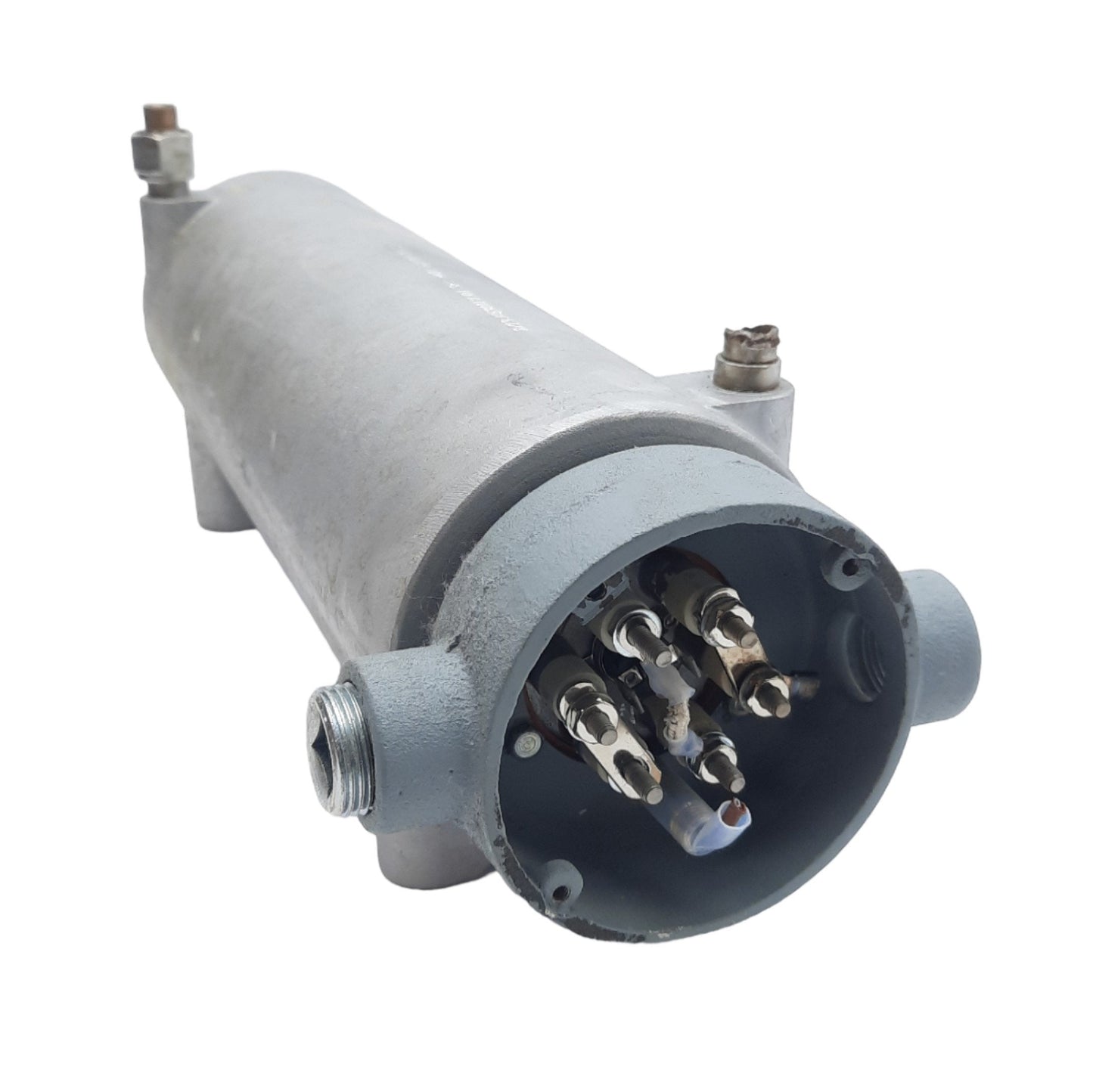 Used CAS BX13J4G300FWJ01 Circulation Heater, 6000W 240VAC 3Ø Delta, J-TC *Cut Pipe*