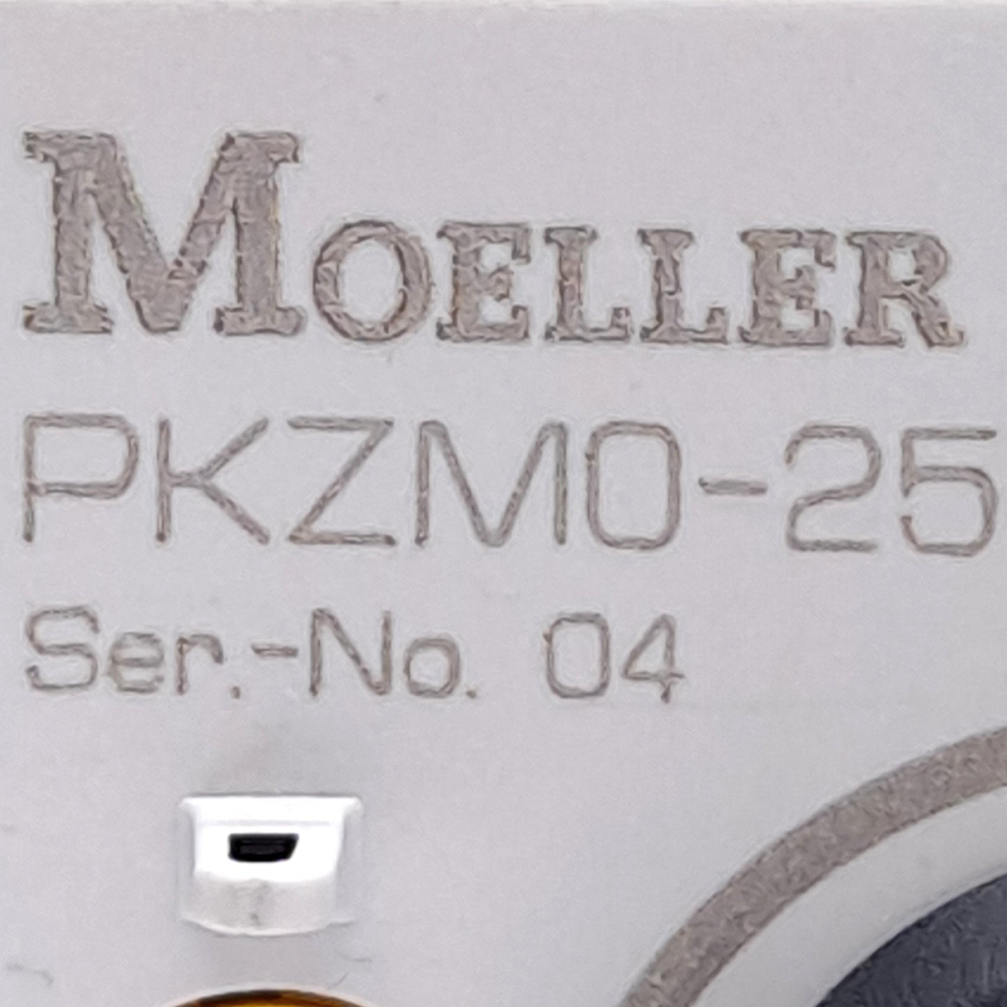 Used Moeller PKZM0-25 Motor-Protective Circuit Breaker, 3-Pole, 690V, 25A, DIN Rail