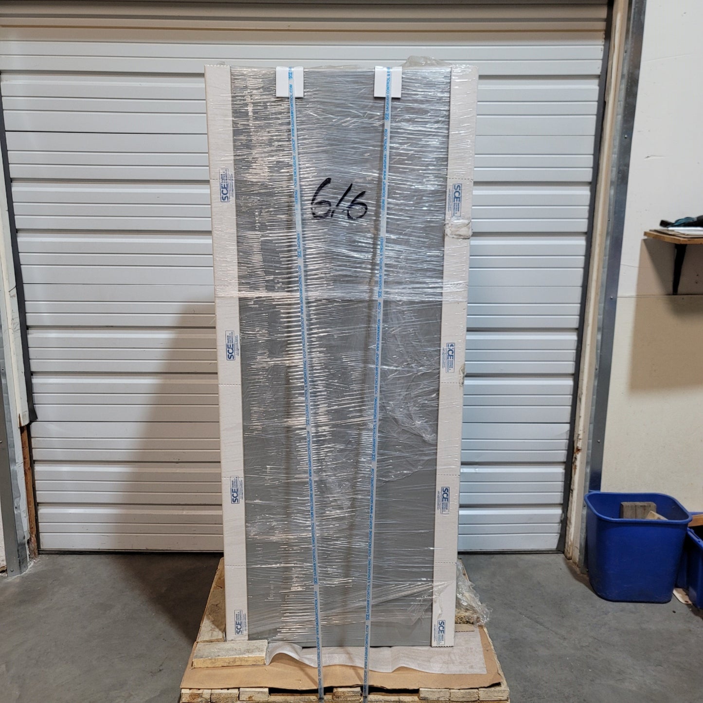 New Saginaw SCE-72EL3016LP Single Door Wall Mount Enclosure 72"H x 30"W x 16"D, Gray