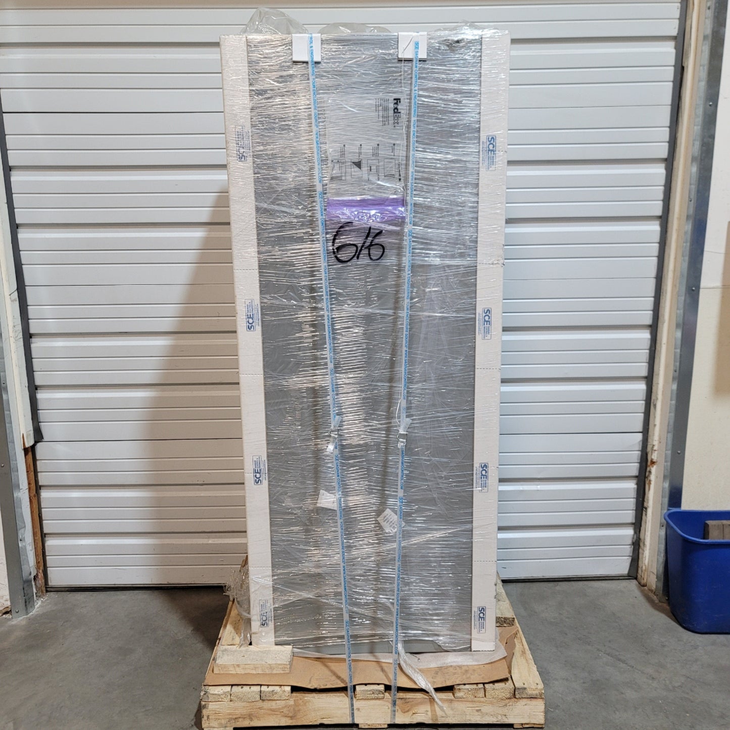 New Saginaw SCE-72EL3016LP Single Door Wall Mount Enclosure 72"H x 30"W x 16"D, Gray