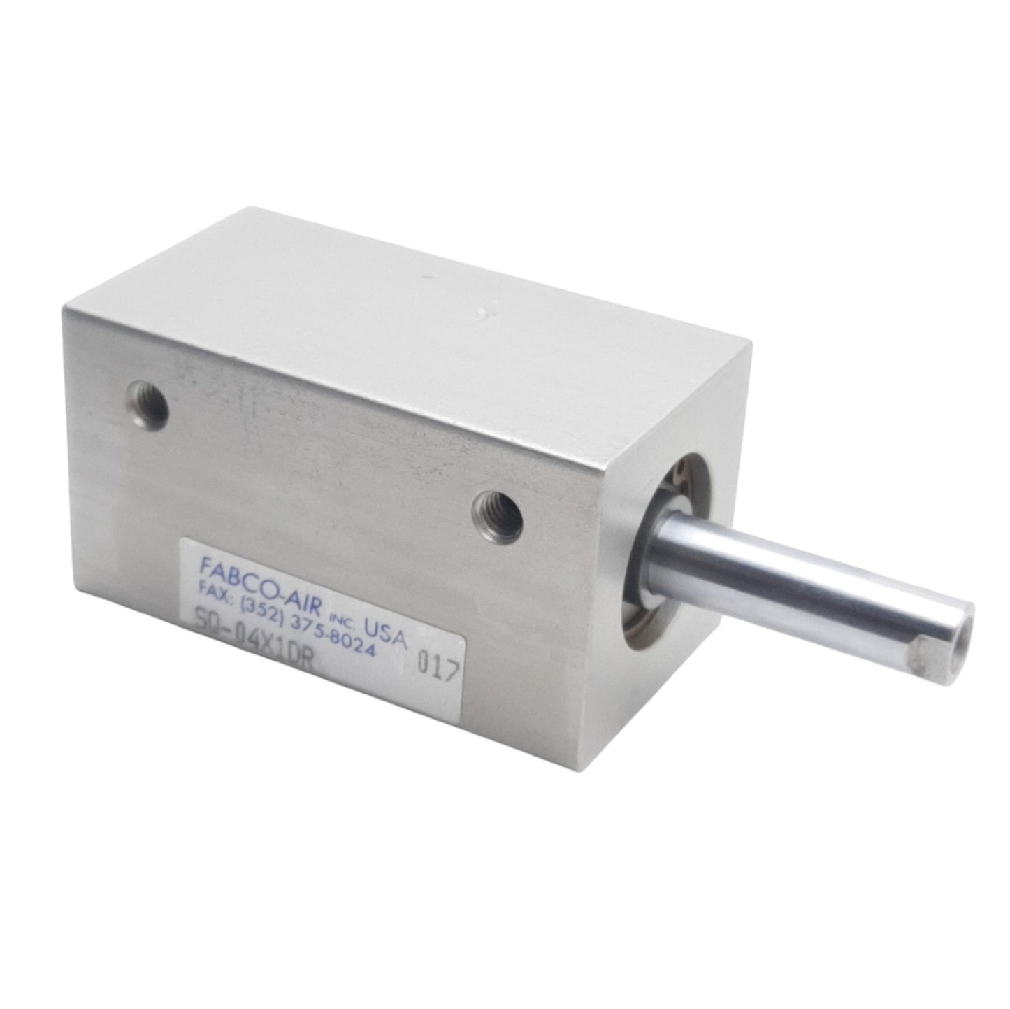 Used Fabco Air SQ-04X1DR Double Rod End Cylinder, 3/4in Bore, 1in Stroke, 10-150Psi