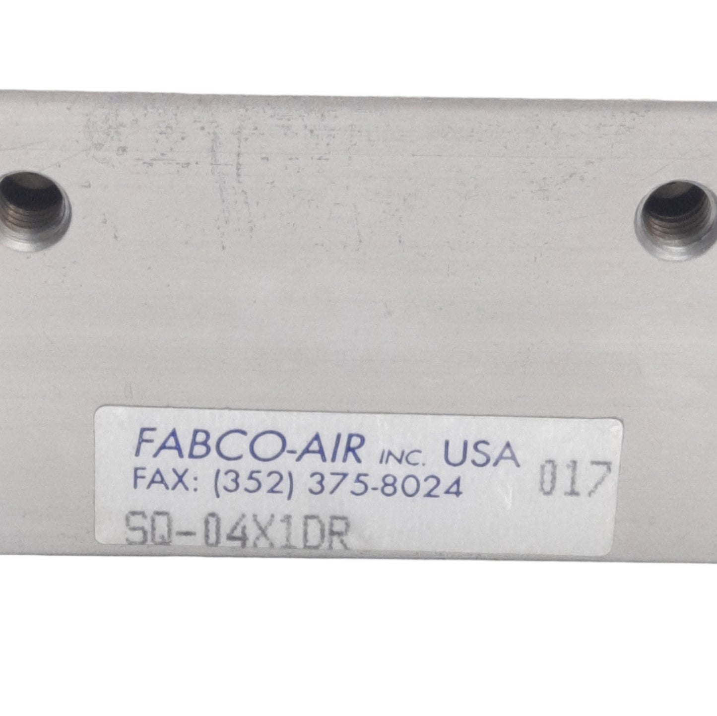 Used Fabco Air SQ-04X1DR Double Rod End Cylinder, 3/4in Bore, 1in Stroke, 10-150Psi