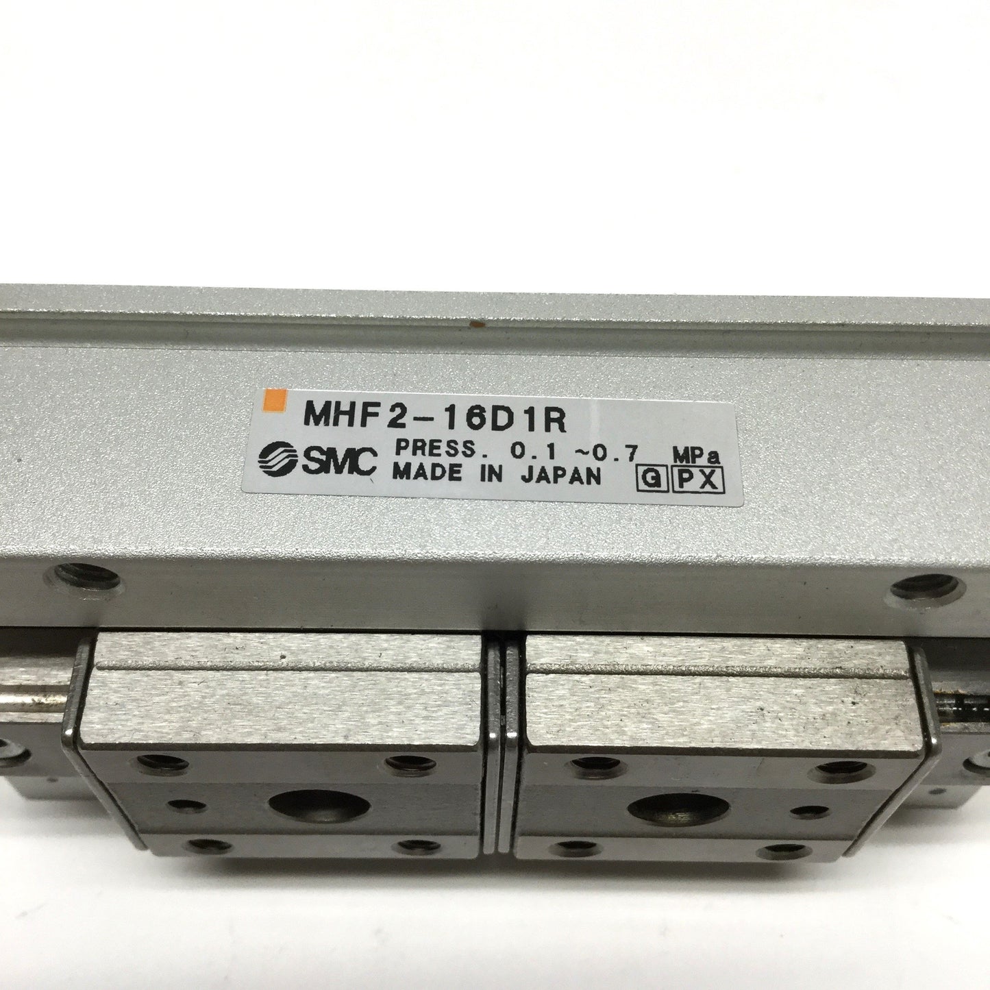 Used SMC MHF2-16D1R Low Profile 2-Finger Air Gripper 0.1-0.7MPa, 32mm Stroke, 90N