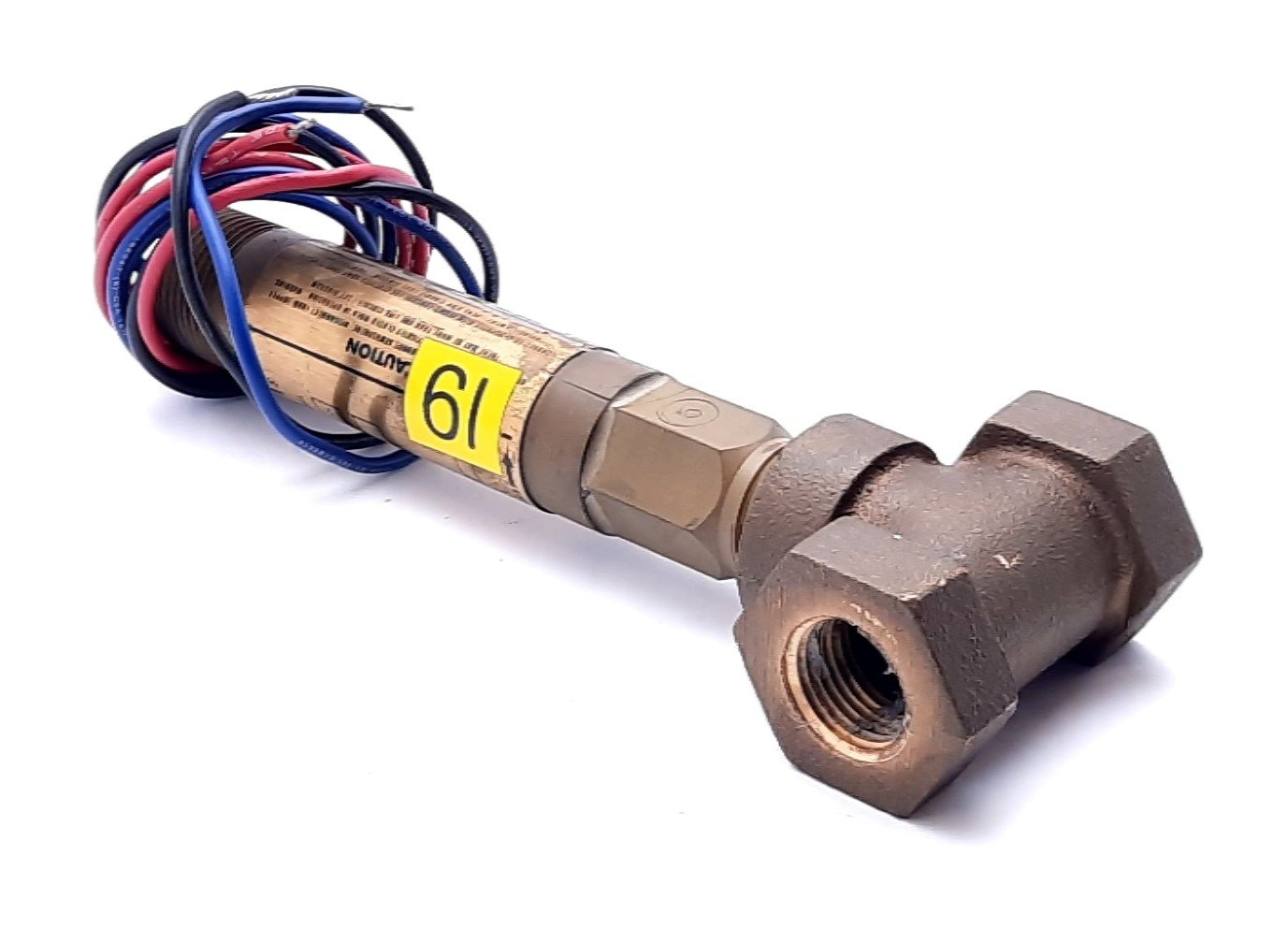 Used Flotect V6EPB-B-S-1-B Flow Switch 1/2" NPT SPDT 125VAC, 250VAC, 30VDC 5A
