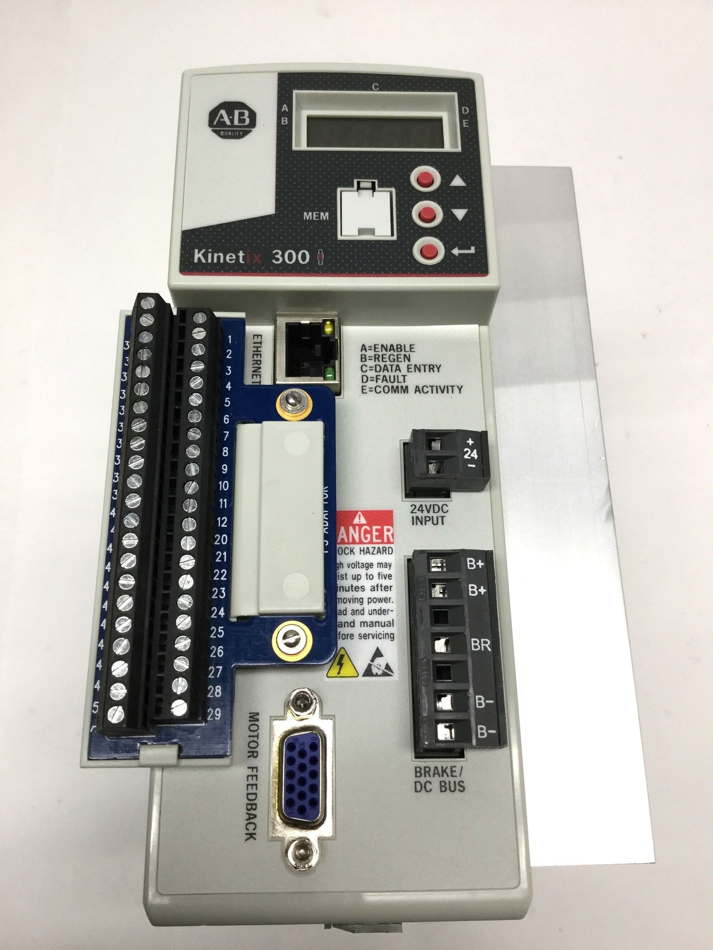 Used Allen Bradley 2097-V33PR5 Kinetix 300 Ethernet/IP Servo Drive 2kW 120/240VAC 3PH