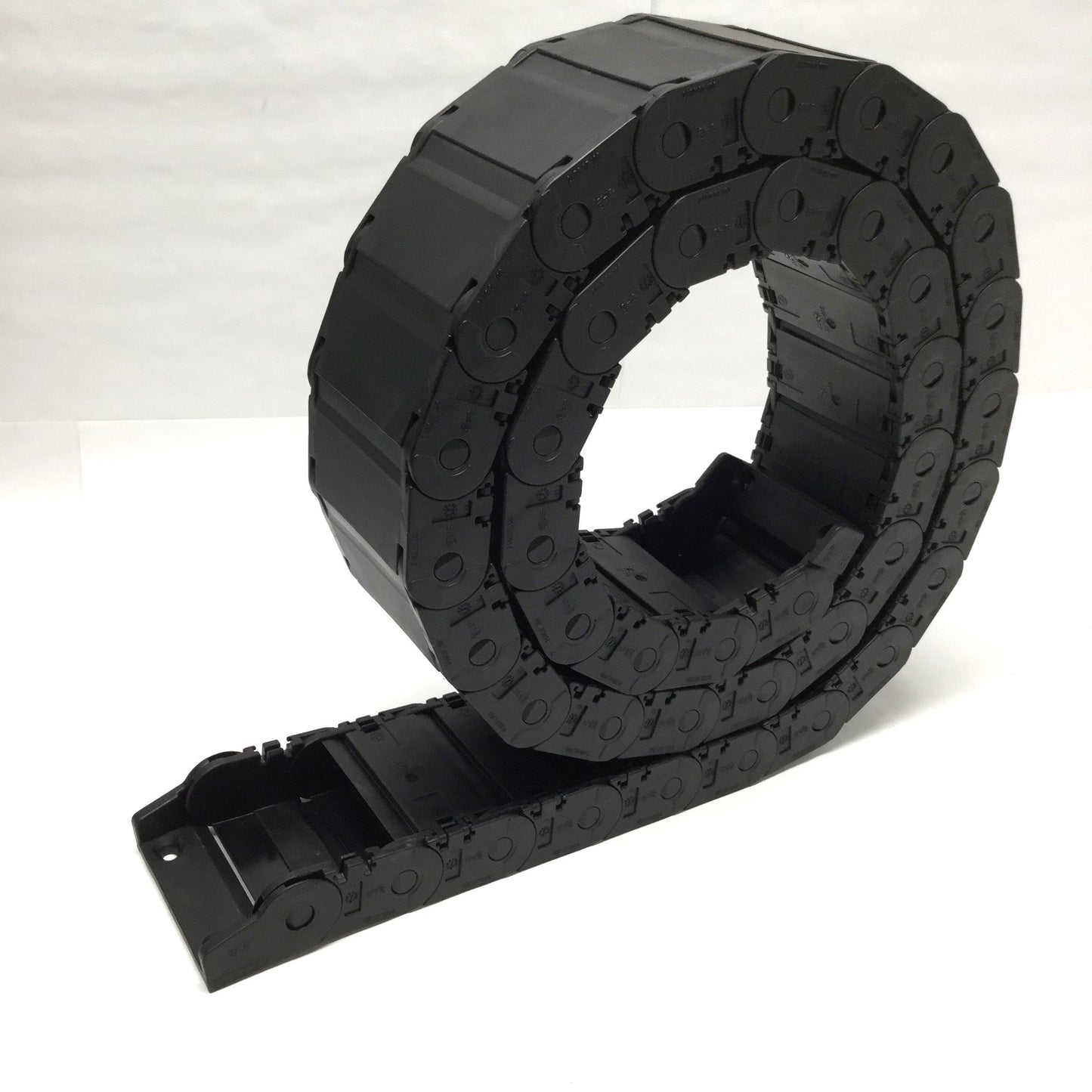 Used Igus 2450.07.100 Energy E-Chain Cable Carrier, Half Tube, 3" W x 1" H, 75" L