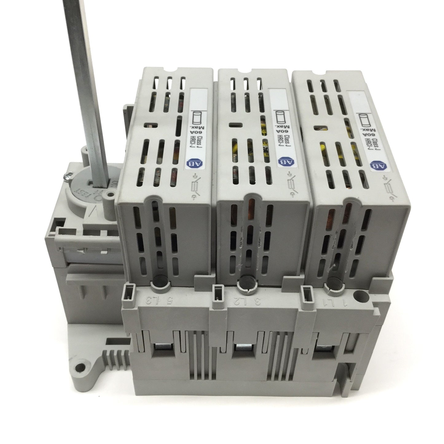 Used Allen Bradley 194R-J60-1753 Fused Rotary Disconnect Switch 3-Pole 60A 600VAC