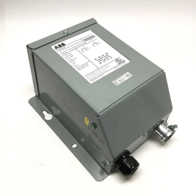 Used ABB 9T51B0109 Buck Boost Transformer 0.75kVA 120/240V 1PH 60Hz Pri, 12/24V Sec