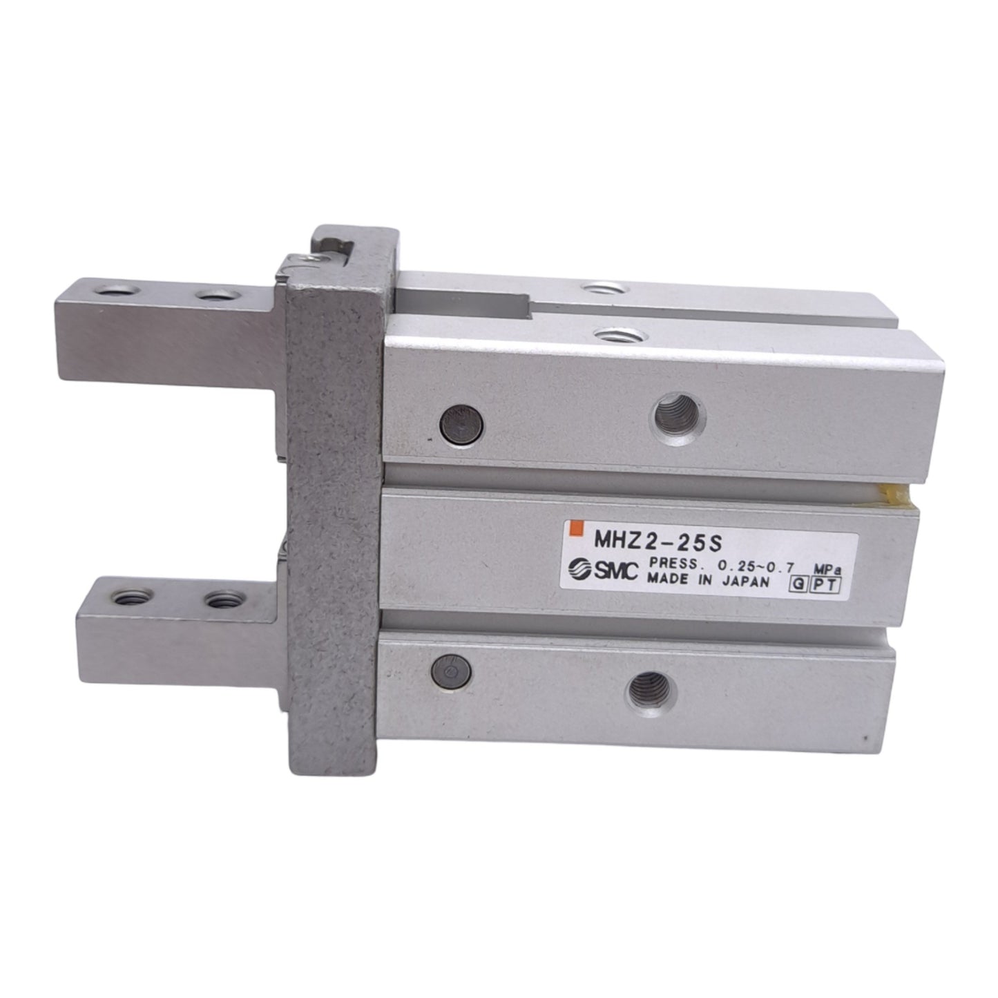 Used SMC MHZ2-25S Parallel Gripper, ø25mm Bore, NO, Single Acting, 0.25-0.7MPa