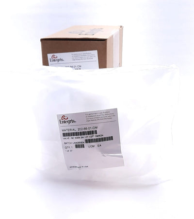 New Entegris 202-66-01-OM Pneumatic Valve-Integra 1/2" 2 Way Flaretek Flared Tube