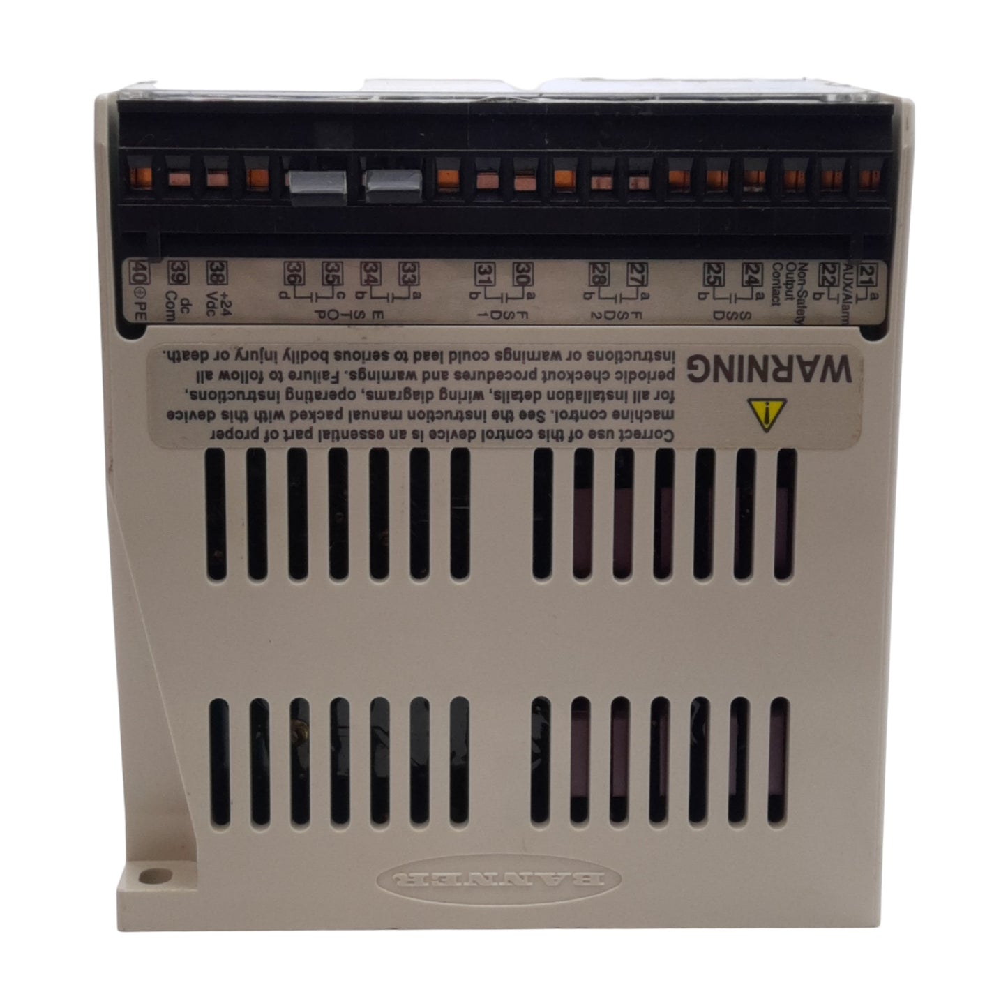 Used Banner USDINT-2T2D Micro-Screen Safety Light Curtain Controller, 24VDC 1.5A