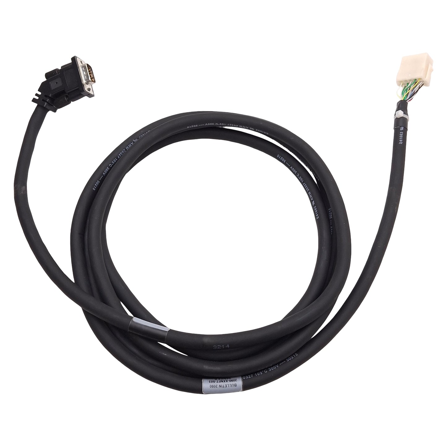 Used Allen Bradley 2090-XXNFT-S03 Kinetix Servo Motor Encoder Feedback Cable, 3m