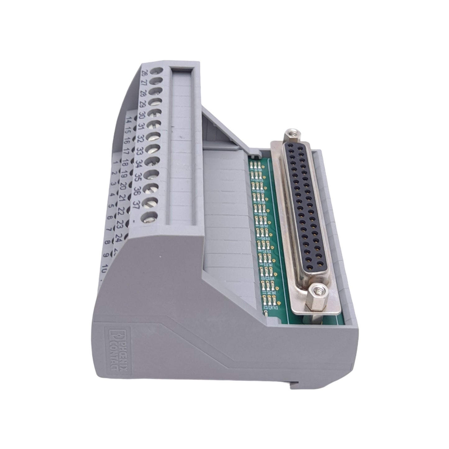 Used Phoenix Contact VIP-3/SC/D37SUB/F/LED 2322223 Termination Board, DB37 Female