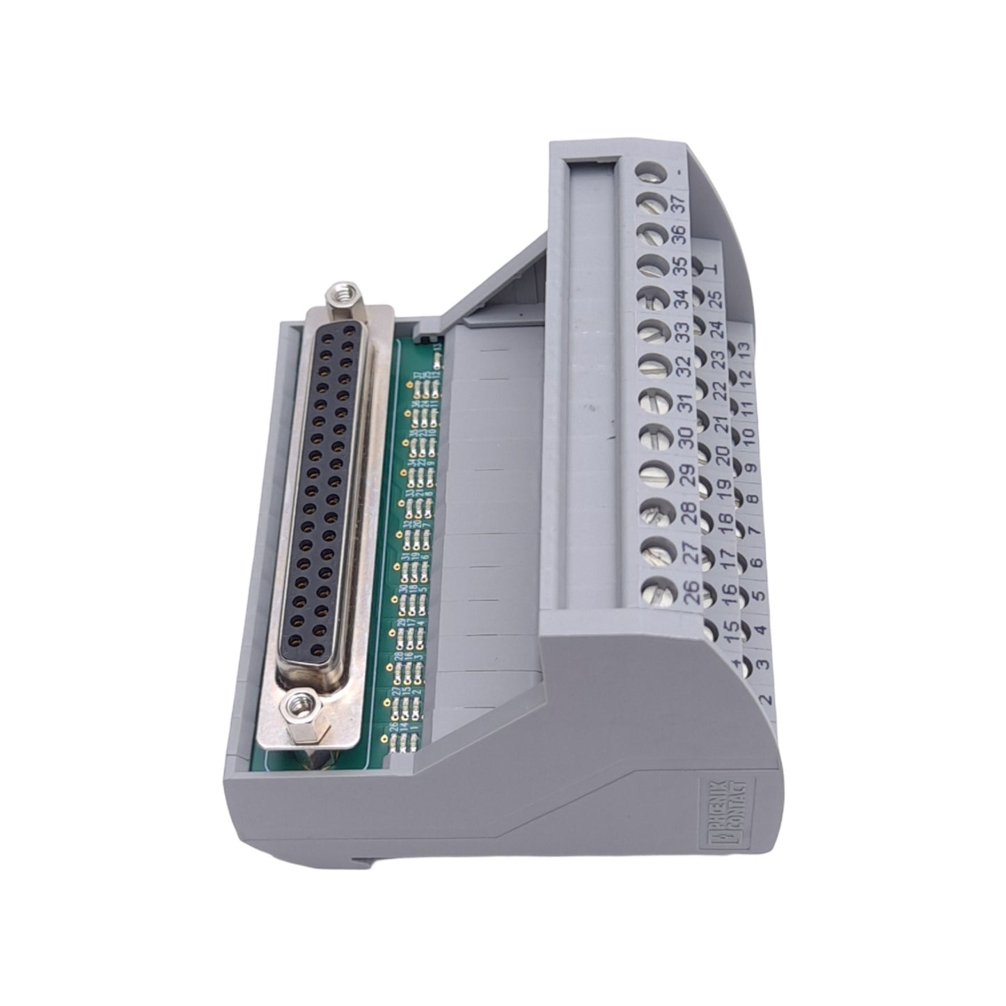 Used Phoenix Contact VIP-3/SC/D37SUB/F/LED 2322223 Termination Board, DB37 Female