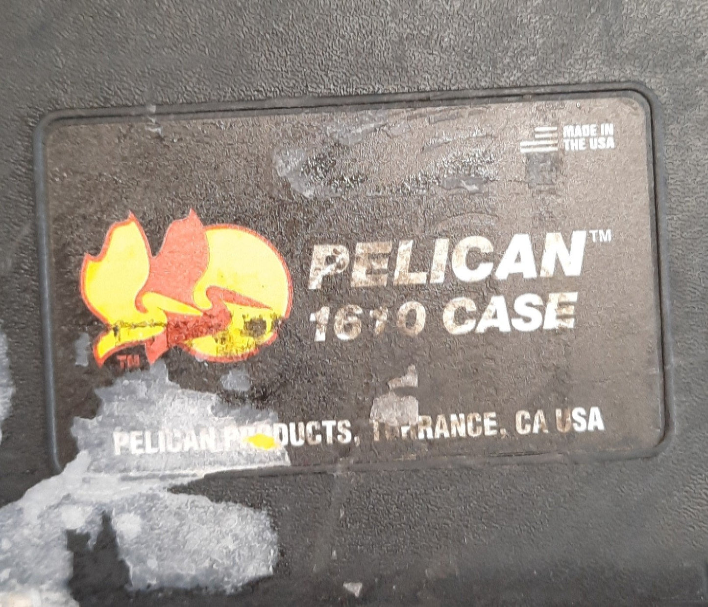Used Pelican 1610 Watertight Protector Case, Interior Dimensions: 21.8"x16.7"x10.6"