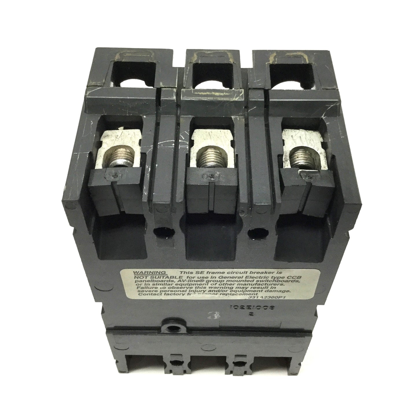 Used GE SEDA36AT0100 Spectra RMS Industrial Molded Case Circuit Breaker, 100A, 600VAC