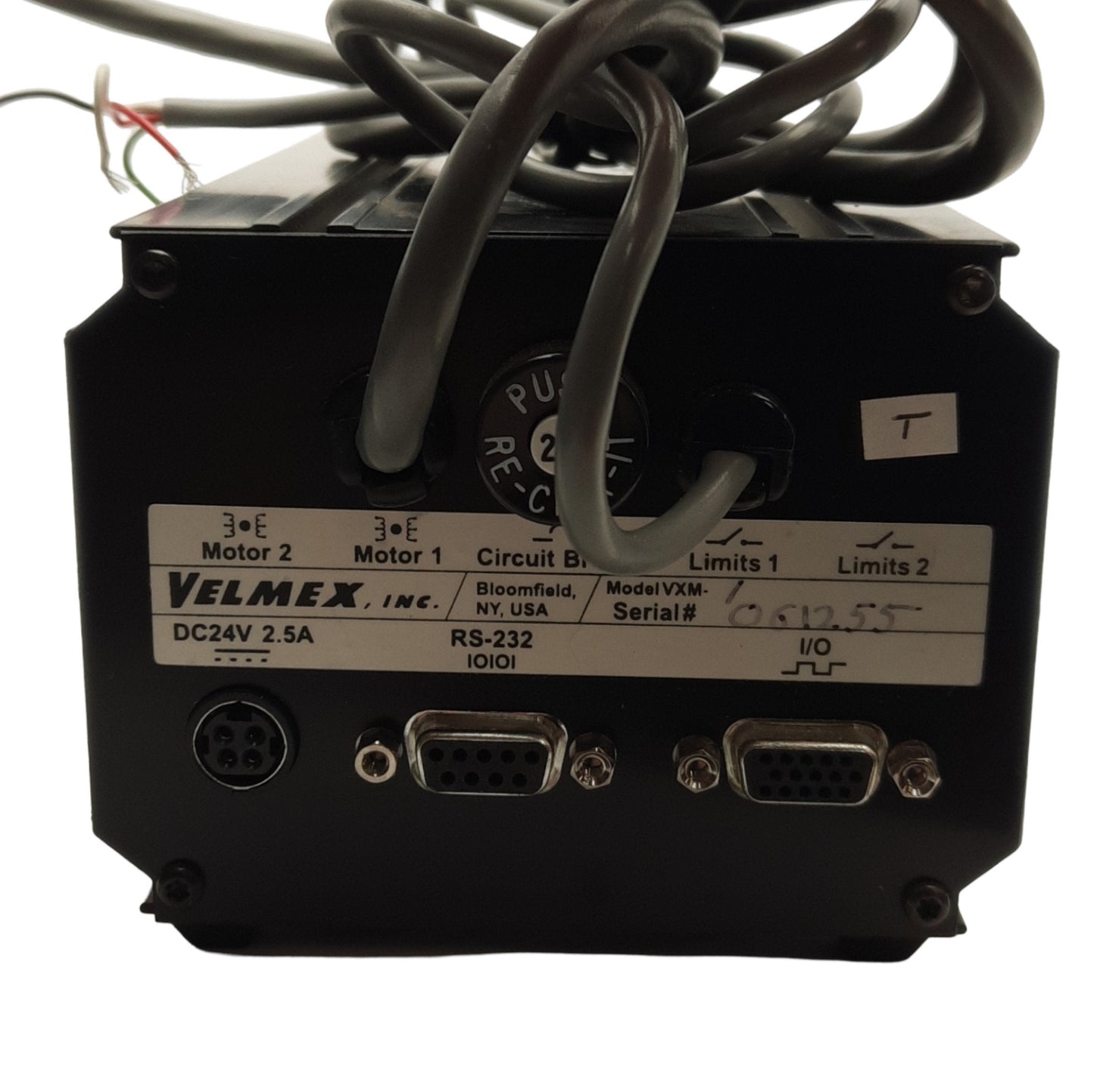 Used Velmex VXM-1 Stepping Motor Controller, Single Axis, RS-232, For 1/2 Step Motors