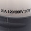 Used Legrand Pass & Seymour L2120C Female Receptacle, 3-Pole 5-Wire, 20A, 120/208V 3Ø
