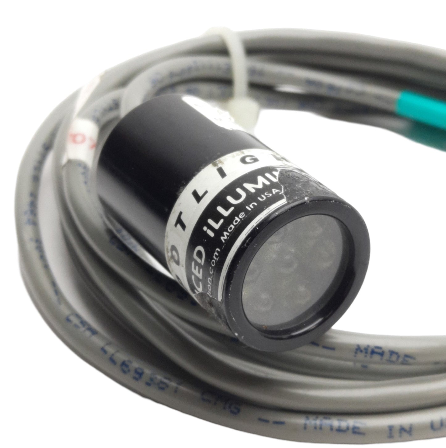 Used Advanced Illumination SL2507-WHI150S Machine Spot Light, 20mm FOV, 7-Pin DIN