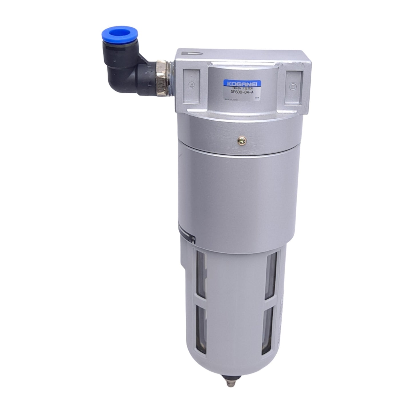 Used Koganei DF600-04-A Drain Filter, Rc 1/2" Ports, 141psi Max, 750 l/min
