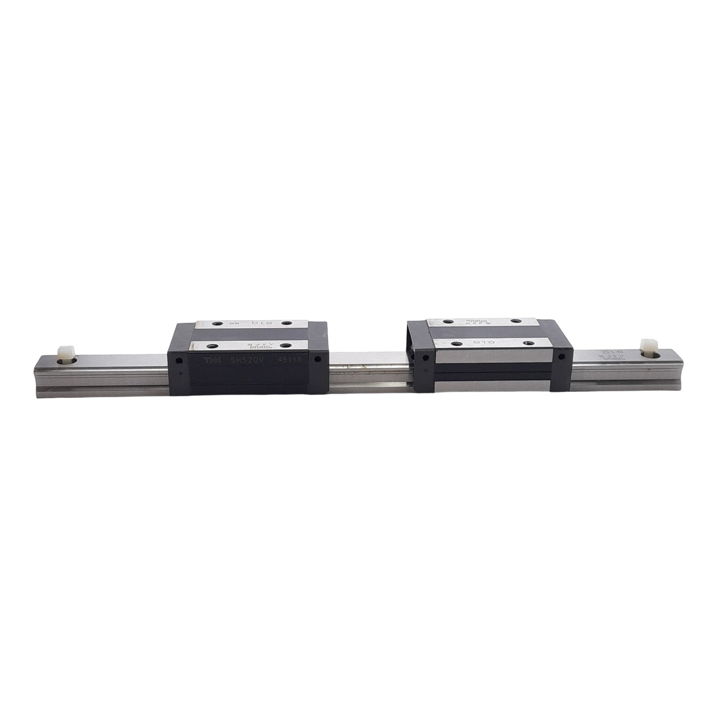 Used THK SHS20V2+330L Linear Guide Assembly, 330mm Rail, 79mm x 44mm Carriages