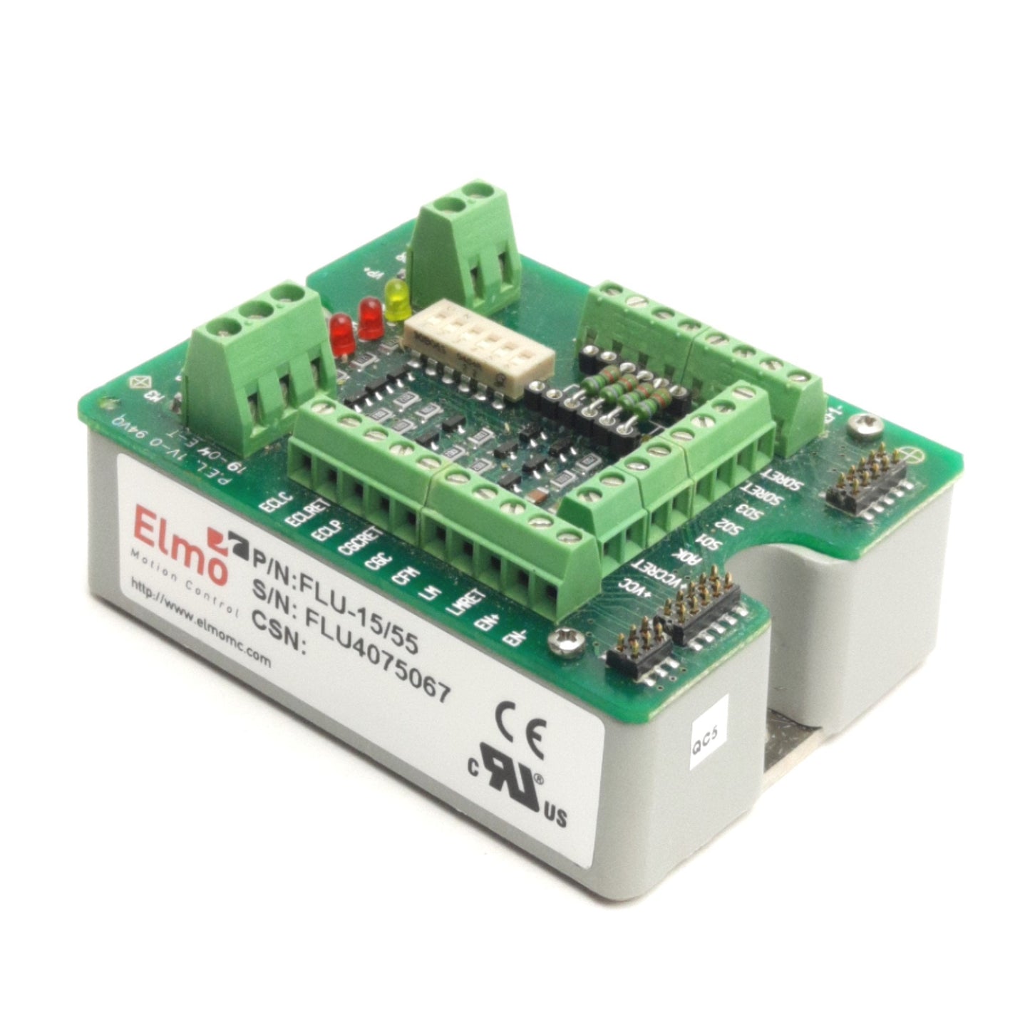 Used Elmo Motion Control FLU-15/55 Servo Amp., 10-56VDC Supply, 15/30Amps, DC Output