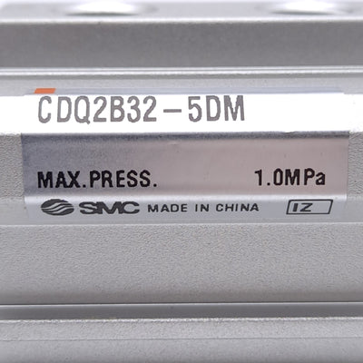 New – Open box SMC CDQ2B32-5DM Compact Pneumatic Cylinder, ø32mm Bore, 5mm Stroke, 1.0MPa Max