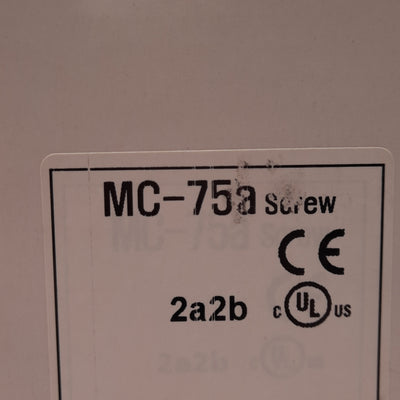 New LS Electric MC-75a Contactor, 3PST-NO, 75A 600VAC, 60HP, 2NO/2NC Aux, 24VDC Coil