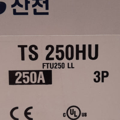 New LS Electric TS 250HU Susol Molded Case Circuit Breaker, 3-Pole, 600VAC, 250A