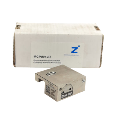 New Zimmer Group MCP0921D Pneumatic Rail Clamp, Size 9 Rail, NO, 2 to 6.5 bar, 130N