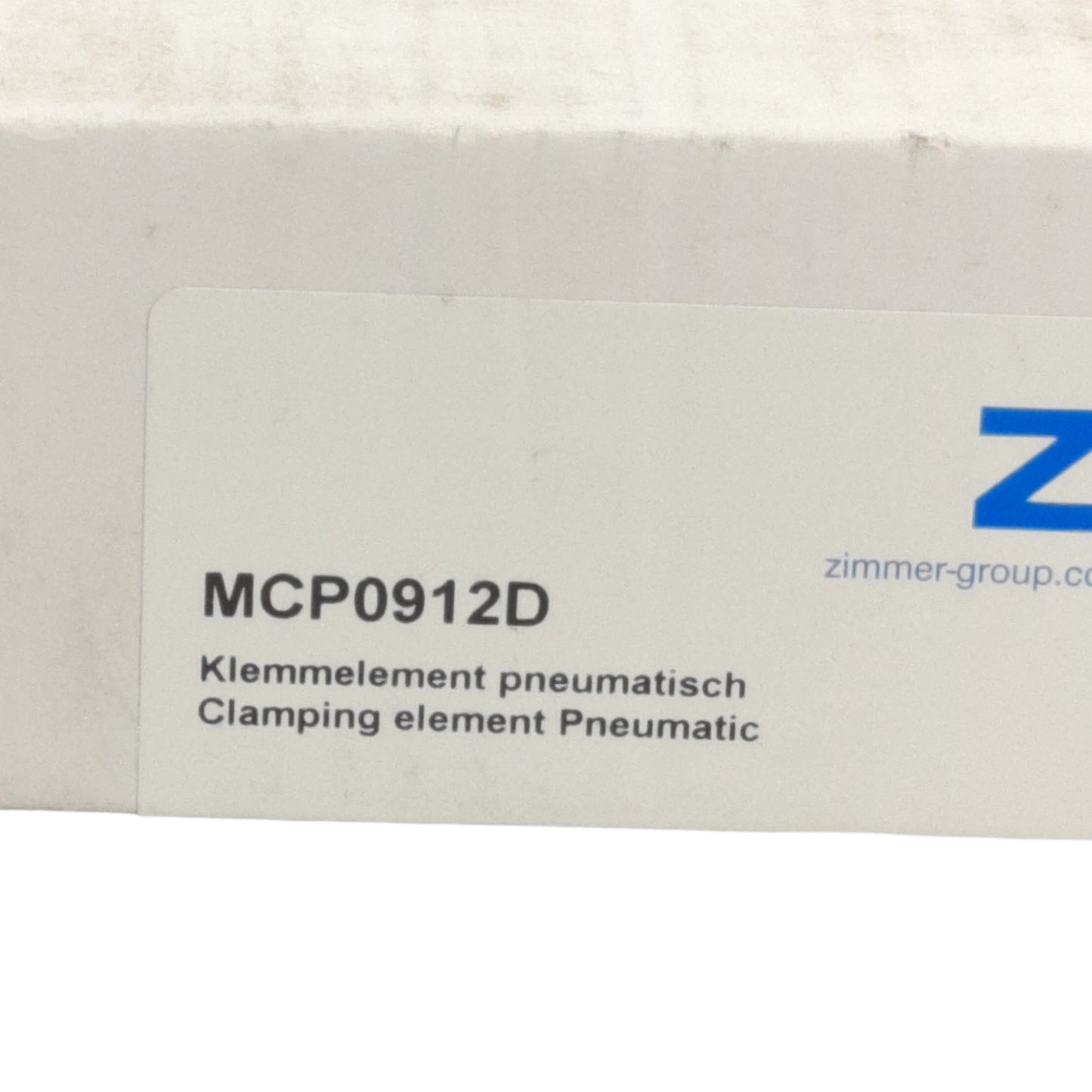 New Zimmer Group MCP0921D Pneumatic Rail Clamp, Size 9 Rail, NO, 2 to 6.5 bar, 130N