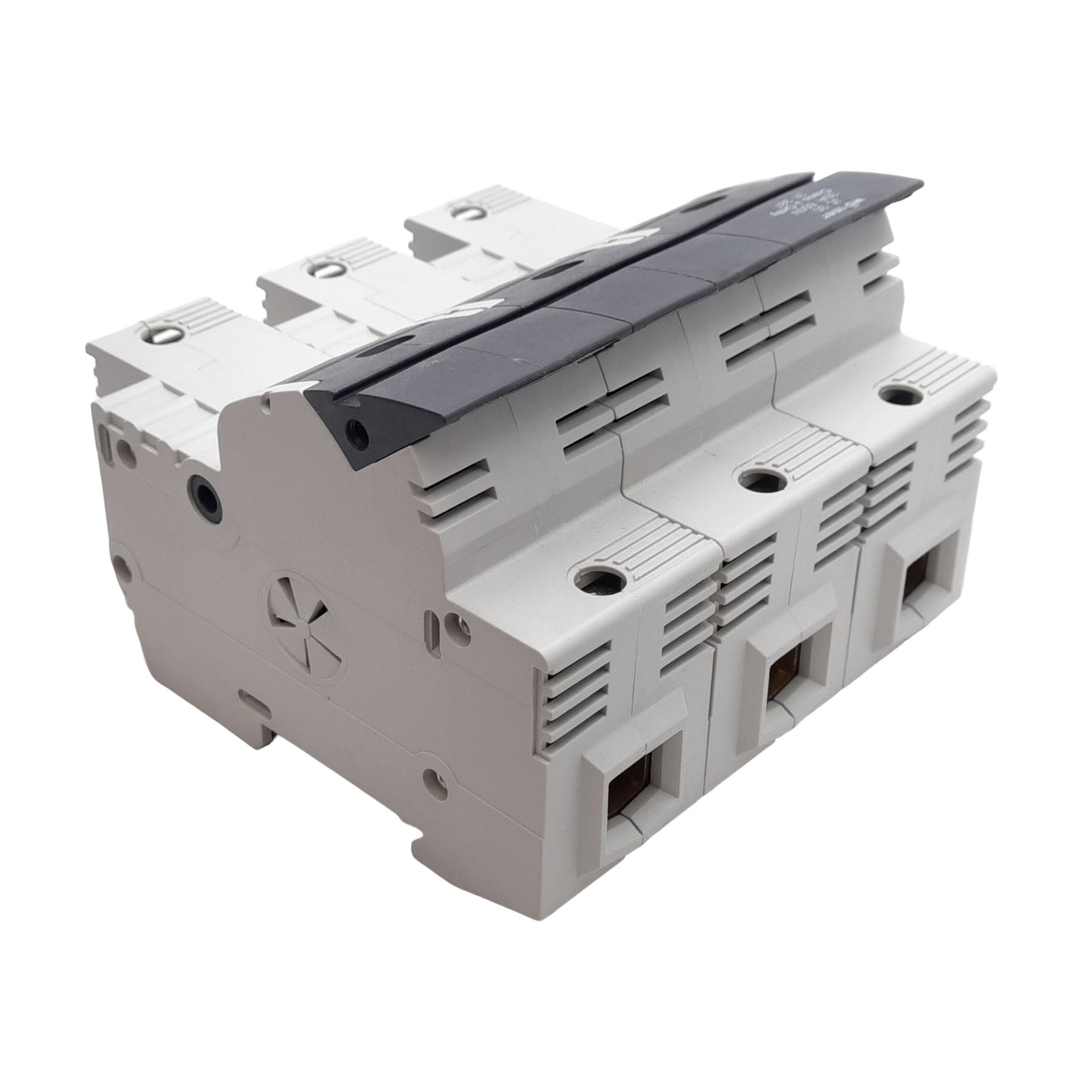 New Wohner 31287 AMBUS Panel Class-J Fuse Holder, 3-Pole, 30A 600V, DIN Rail