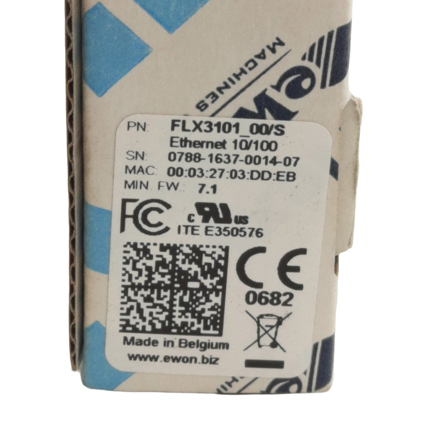 New Ewon Flexy FLX3101_00/S Single Ethernet WAN Extension Card, 10/100Mbps, FW 7.1