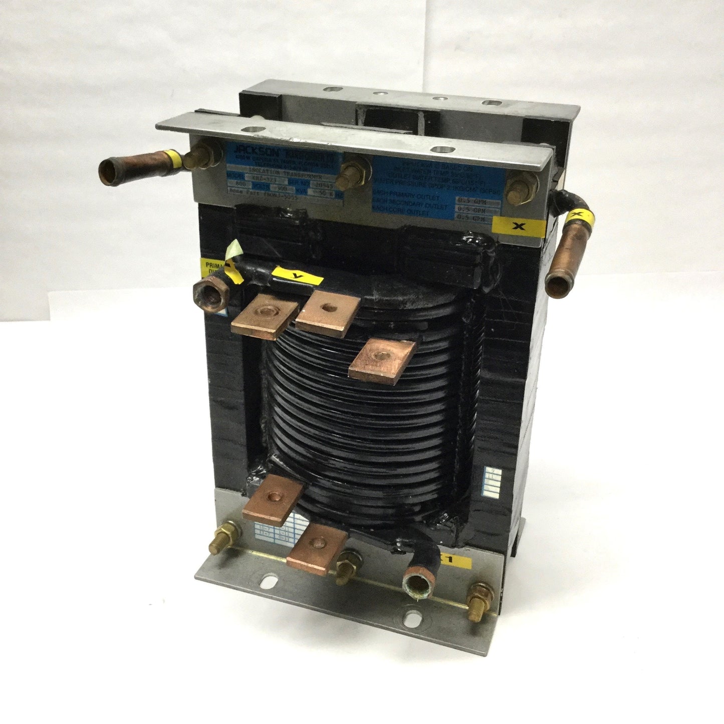 Used Jackson KHZ-323 Induction Water-Cooled Isolation Transformer 800V 50kHz 300KVA