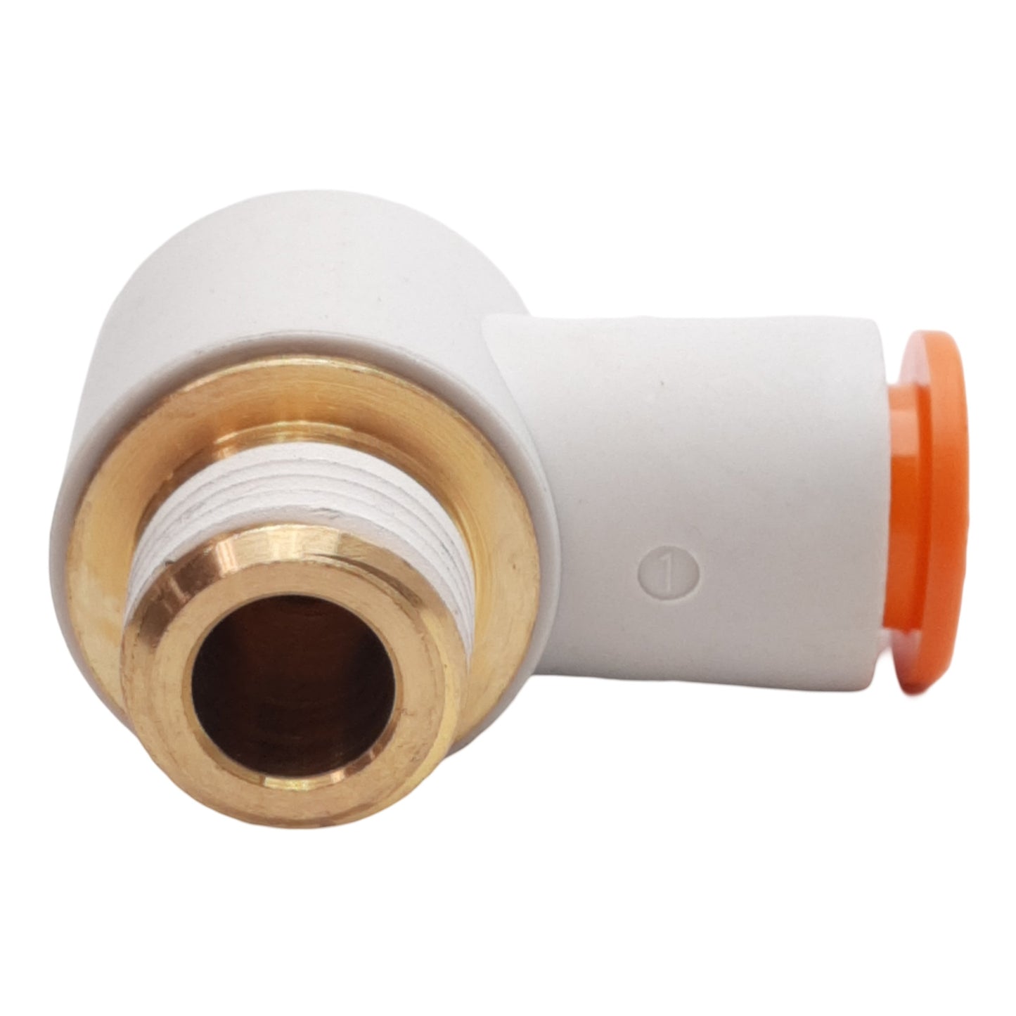 New Lot of 4 KQ2V11-35AS Universal Male Elbow Fitting, ø3/8in One-Touch, 1/4in NPT