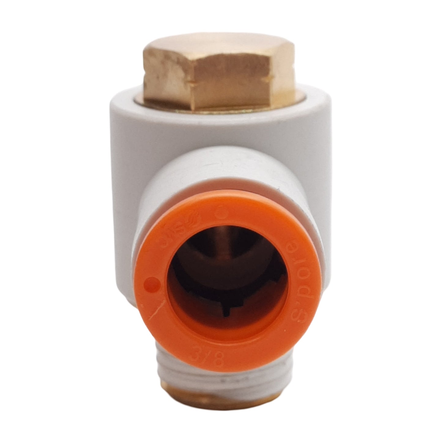 New Lot of 4 KQ2V11-35AS Universal Male Elbow Fitting, ø3/8in One-Touch, 1/4in NPT