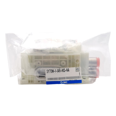 New SMC SY70M-1-1AR-N13-NA D Side SUP/EXH Block For SS5Y7 Manifold ø1/2in One-Touch