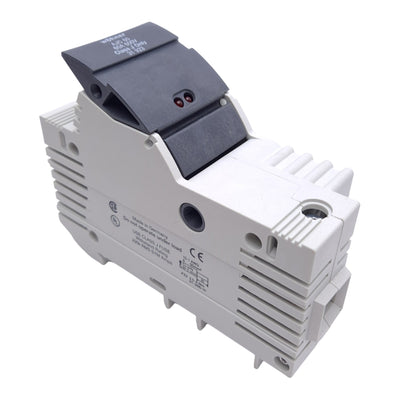 New – Open box Wohner 31923 Fuse Holder, Class J, 1-Pole, 60A, 110-600VAC/DC, DIN Rail
