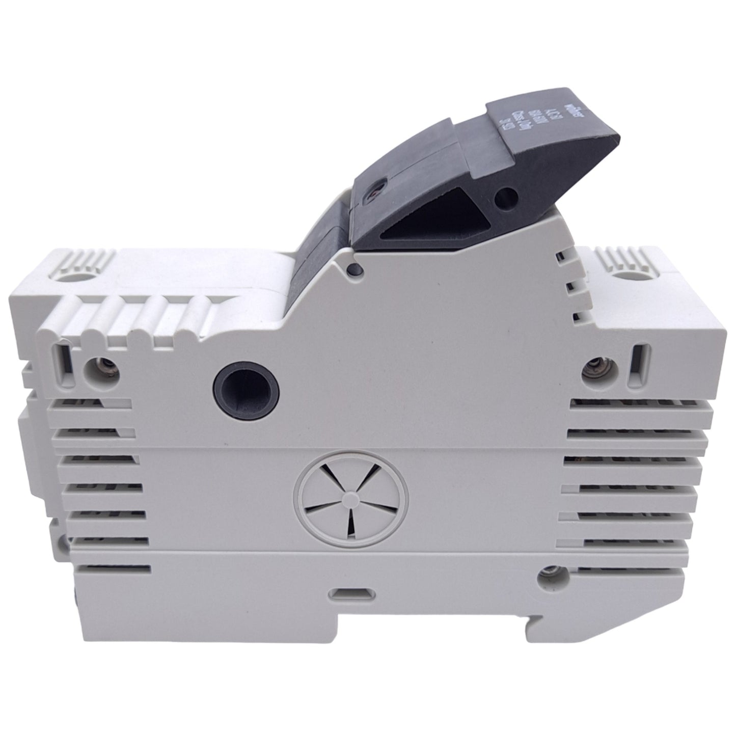 New – Open box Wohner 31923 Fuse Holder, Class J, 1-Pole, 60A, 110-600VAC/DC, DIN Rail