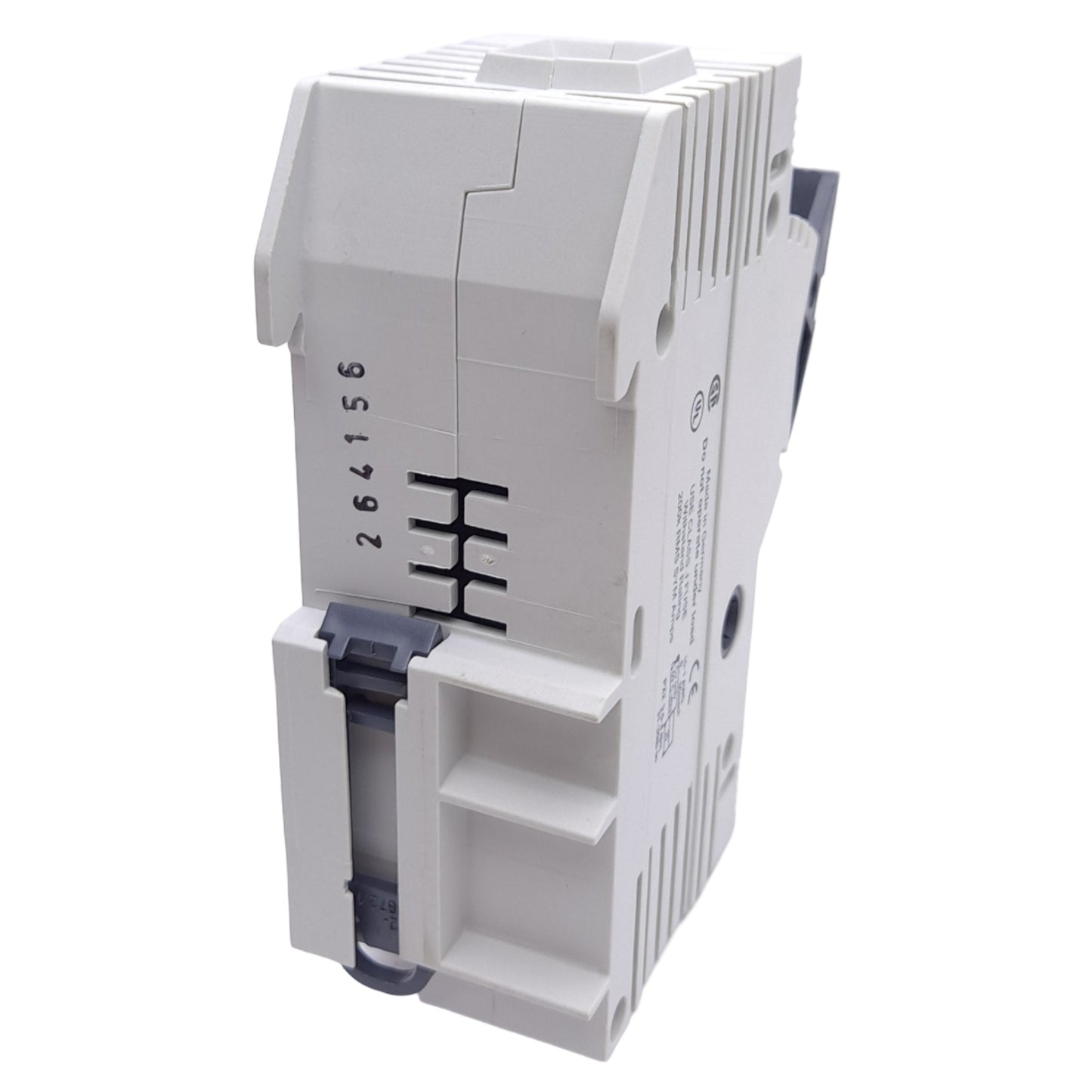 New – Open box Wohner 31923 Fuse Holder, Class J, 1-Pole, 60A, 110-600VAC/DC, DIN Rail