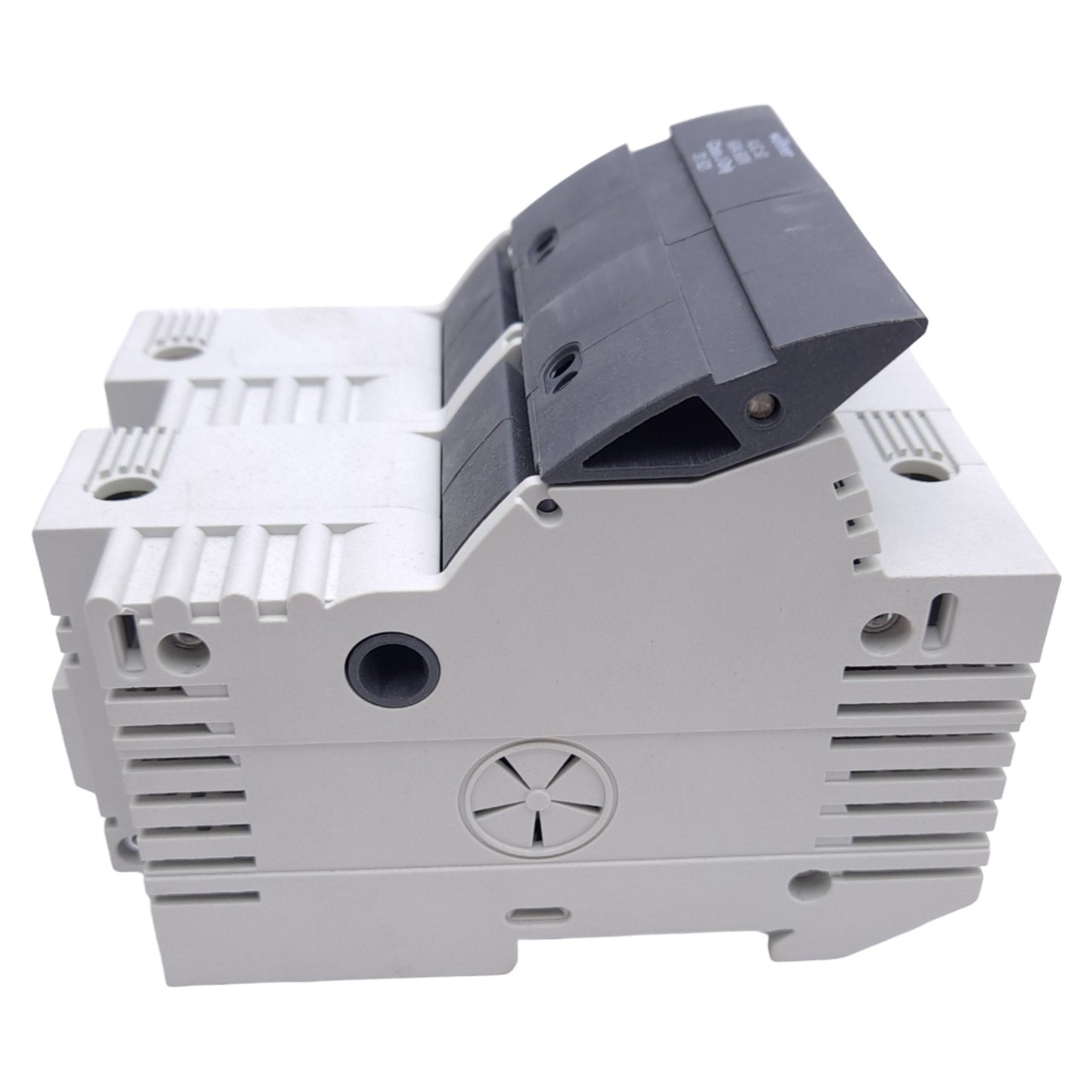 New – Open box Wohner 31921 Fuse Holder, Class J, 2-Pole, 60A, 600VAC/DC, DIN Rail, 14-1/0 AWG