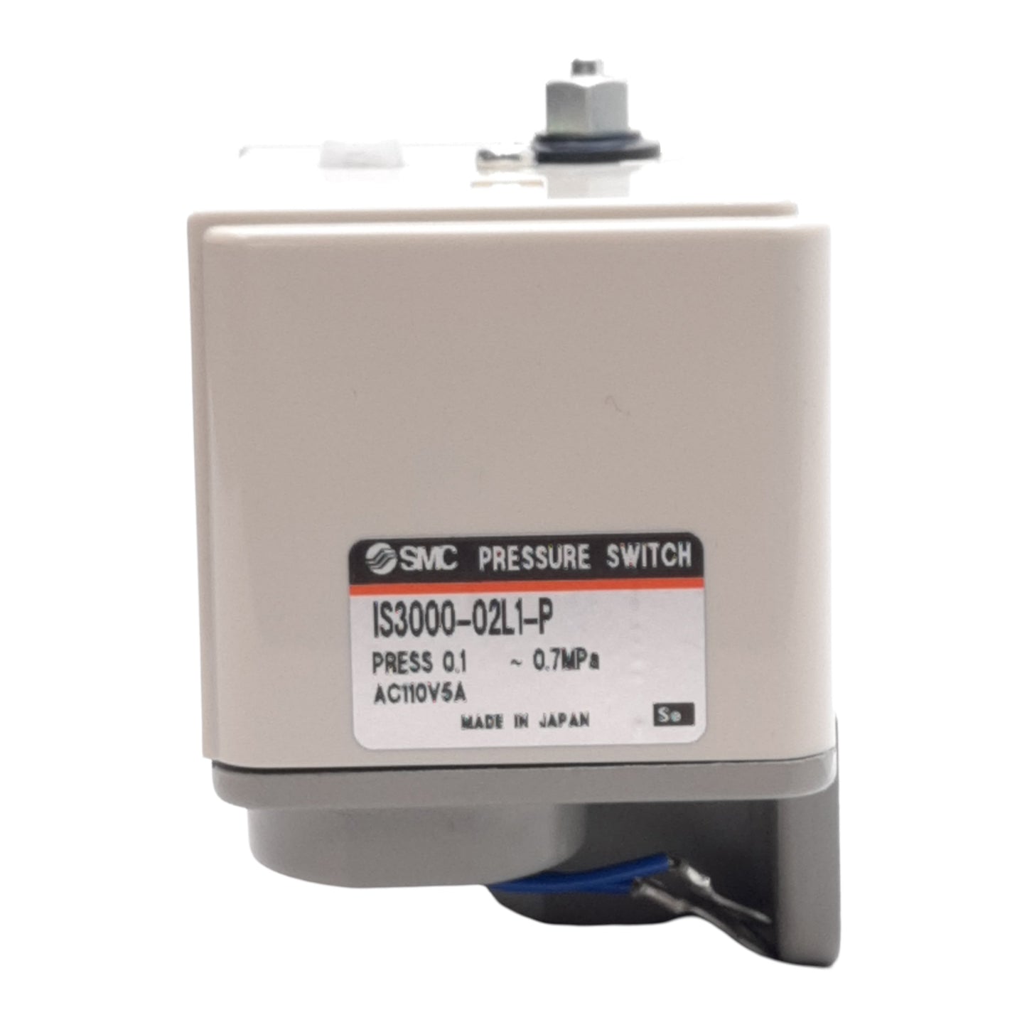 New SMC IS3000-02L1-P Pneumatic Pressure Switch, 0.1-0.7MPa, 1/4in RC, 110VAC 5A