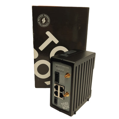 New Tosibox Lock 250 Industrial Modem, 12-48VDC, 2-Input 2-Outputs Digital 24VDC
