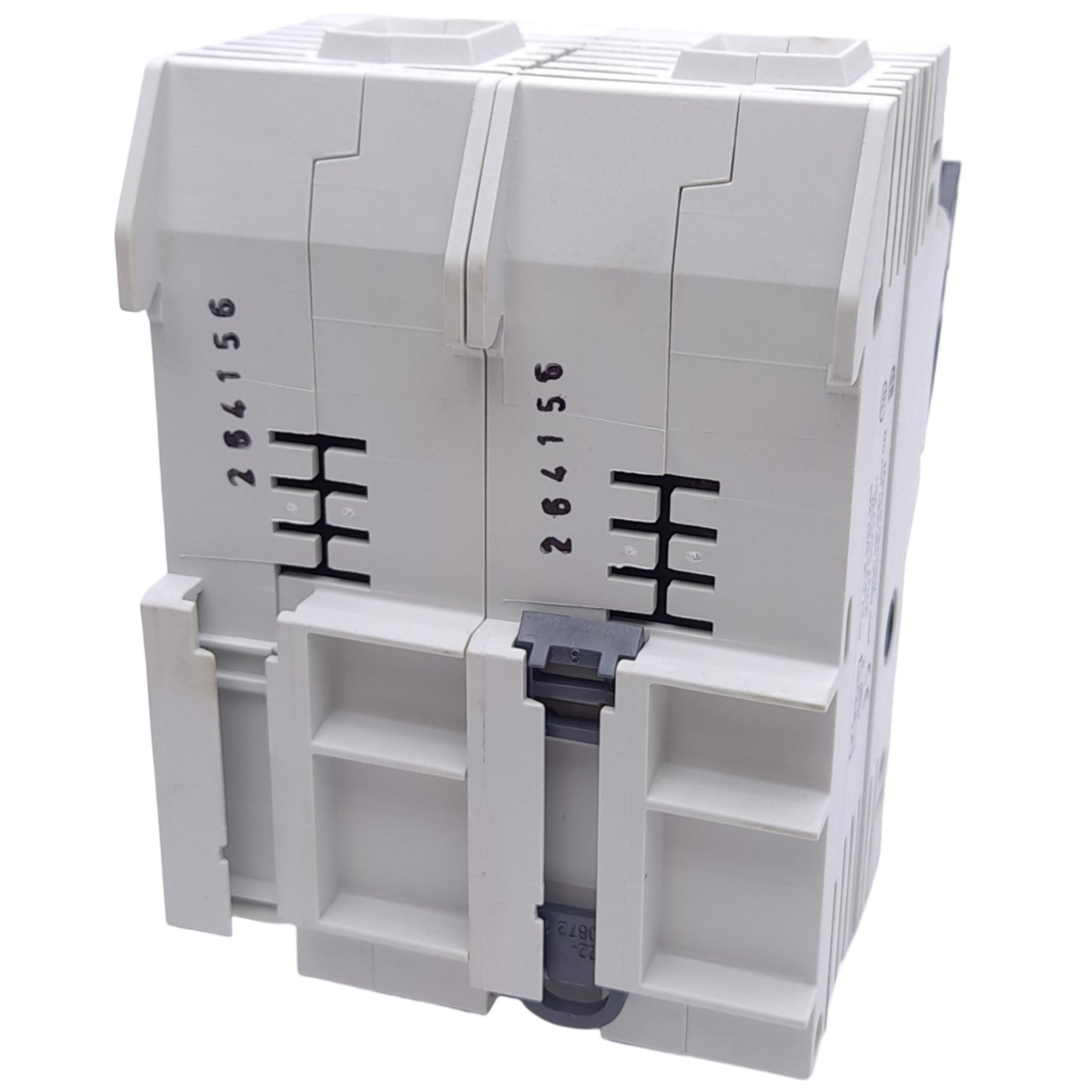New – Open box Wohner 31924 Fuse Holder, Class J, 2-Pole, 60A, 110-600VAC/DC, DIN Rail