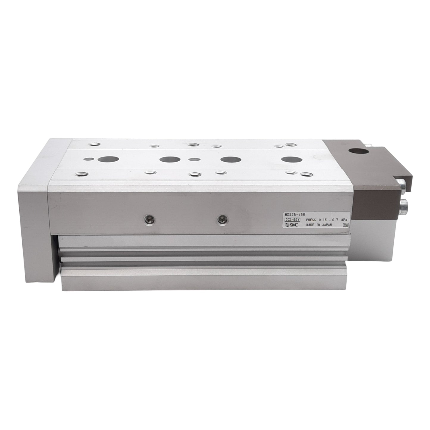 New SMC MXS25-75R Air Slide Table, ø25mm Bore, 75mm Stroke, 0.15-0.7MPa, Rc 1/8in