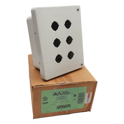 New Applied Motion Products AM864HP6 Pushbutton Enclosure, 6-Button, 8in x 6in x 4in