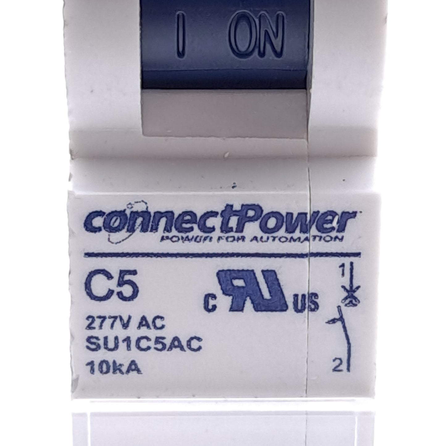 New – Open box Weidmuller ConnectPower SU1C5AC Circuit Breaker, 1-Pole, 5A, 277VAC, DIN Rail
